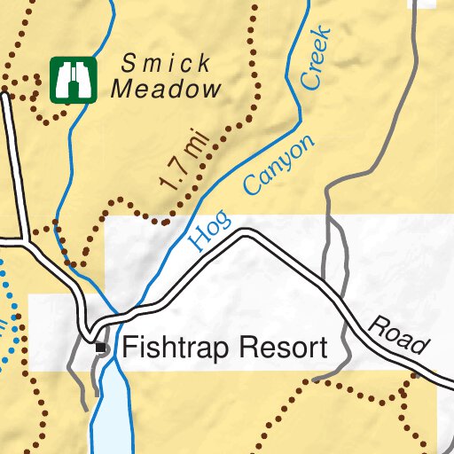 Fishtrap Recreation Area Map by Bureau of Land Management - Oregon ...