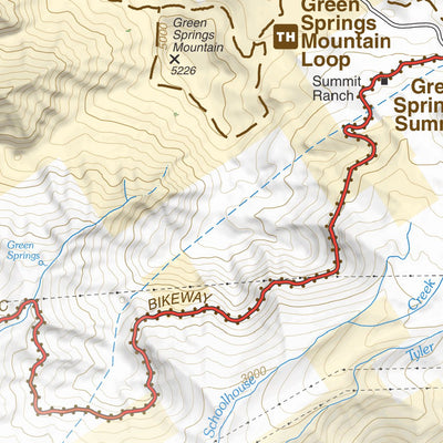 Bureau of Land Management - Oregon National Trails Act: Pacific Crest Trail - Southern Oregon digital map