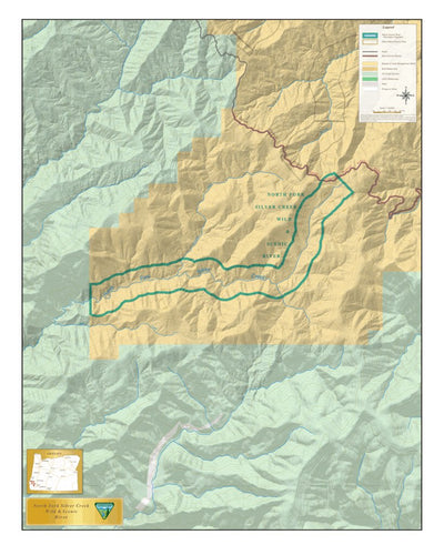 Bureau of Land Management - Oregon North Fork Silver Creek Wild and Scenic River digital map