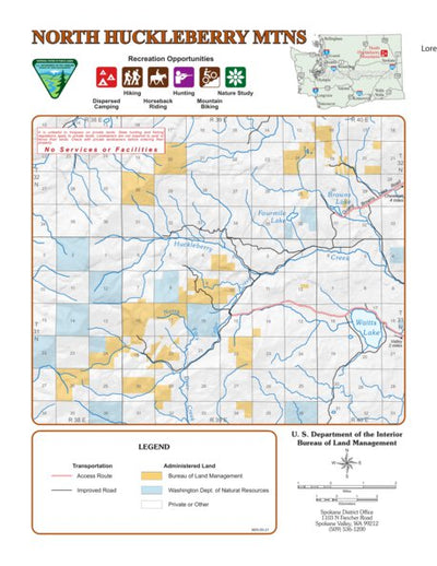 Bureau of Land Management - Oregon North Huckleberry Mountains digital map