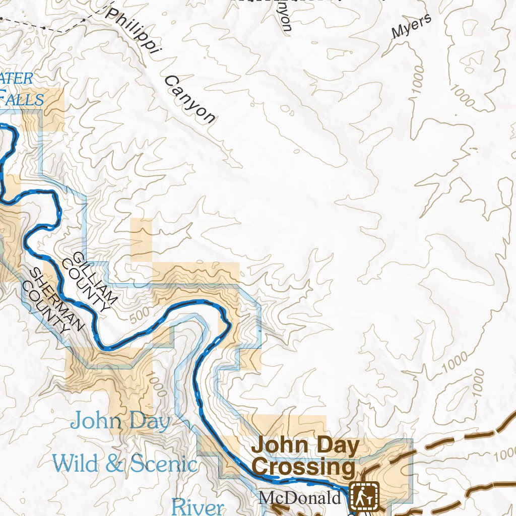 Oregon National Historic Trail Columbia Plateau Map By Bureau Of Land Management Oregon 3646