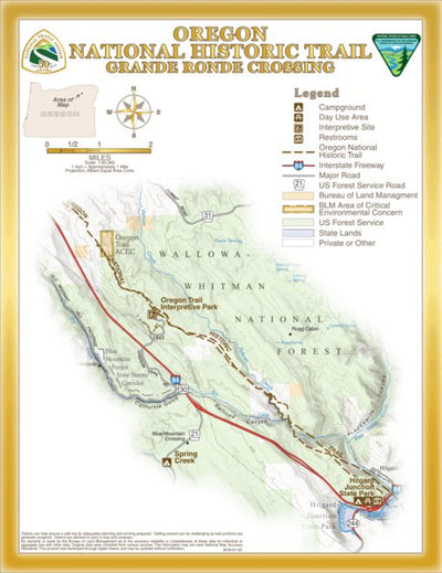 Bureau of Land Management - Oregon Oregon National Historic Trail - Grande Ronde Crossing digital map