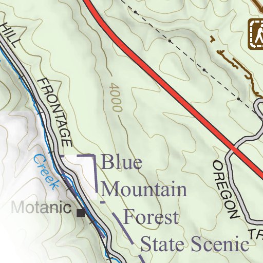 Oregon National Historic Trail - Grande Ronde Crossing Map by Bureau of ...