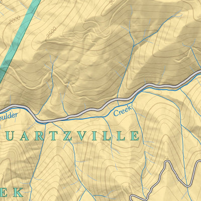 Bureau of Land Management - Oregon Quartzville Wild and Scenic River digital map