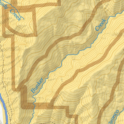 Bureau of Land Management - Oregon Rogue River Tributaries - East Fork Big Windy Creek Wild and Scenic River digital map