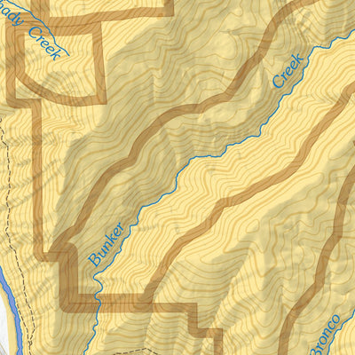 Bureau of Land Management - Oregon Rogue River Tributaries - East Fork Kelsey Creek Wild and Scenic River digital map