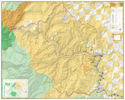 Bureau of Land Management - Oregon Rogue River Tributaries - East Fork Rum Creek Wild and Scenic River digital map