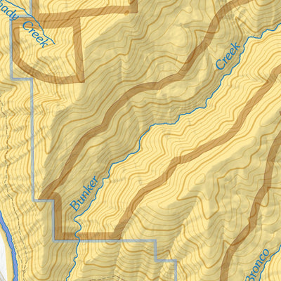 Bureau of Land Management - Oregon Rogue River Tributaries - Long Gulch Creek Wild and Scenic River digital map