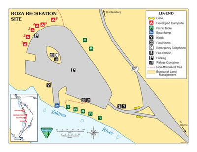 Bureau of Land Management - Oregon Roza Recreation Site digital map
