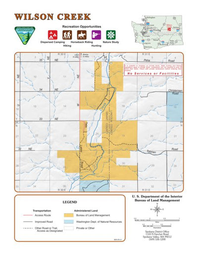 Bureau of Land Management - Oregon Wilson Creek digital map