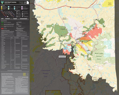 Bureau of Land Management - Utah BLM Utah Moab Camping digital map