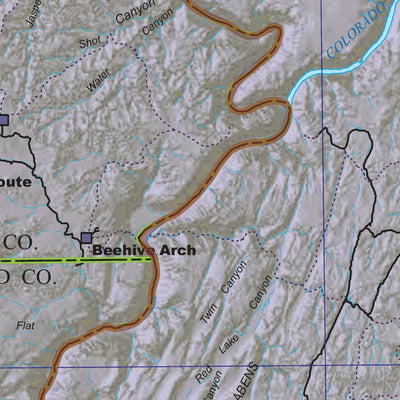 Bureau of Land Management - Utah BLM Utah Monticello Visitor Map - North digital map