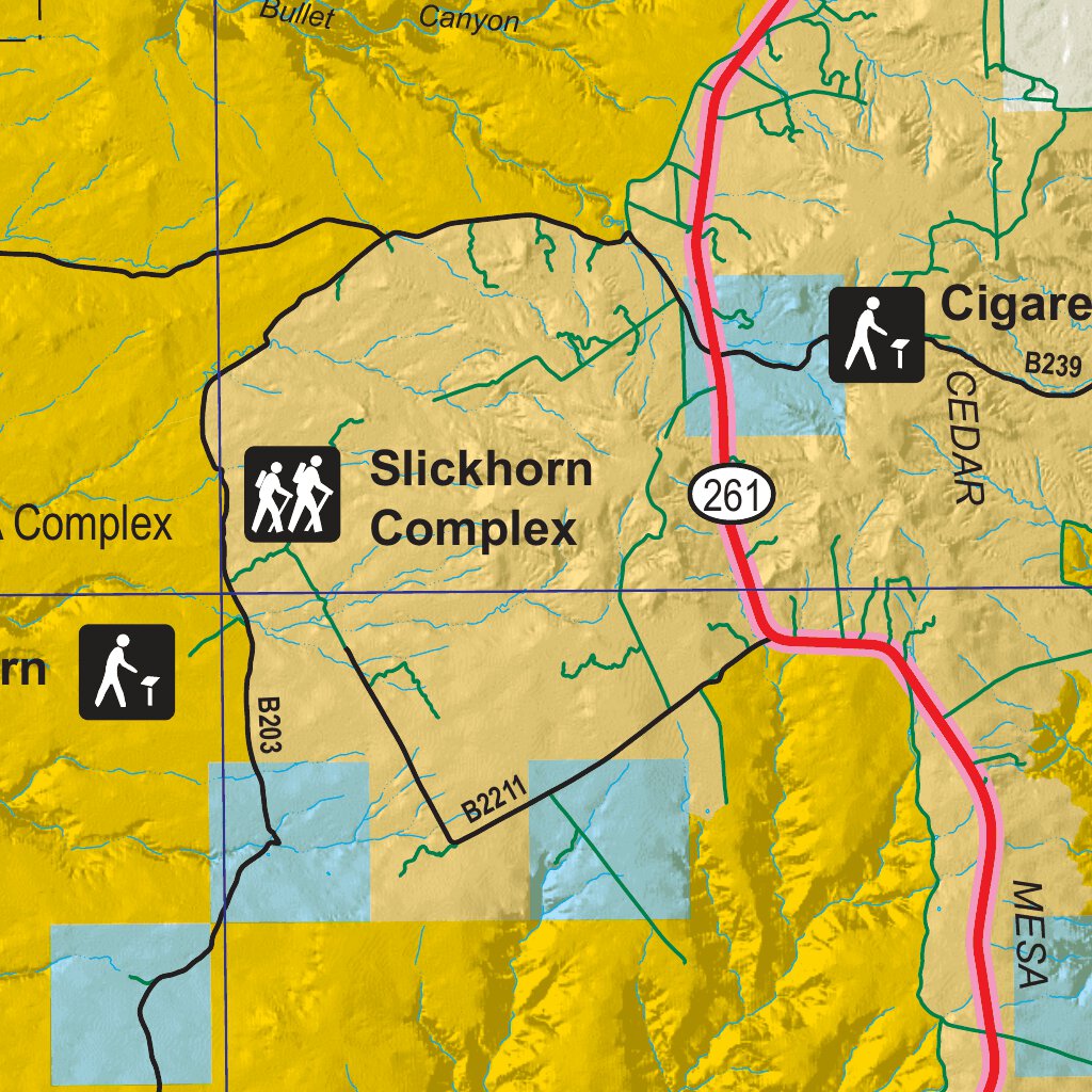 BLM Utah Monticello Visitor Map - South by Bureau of Land Management ...