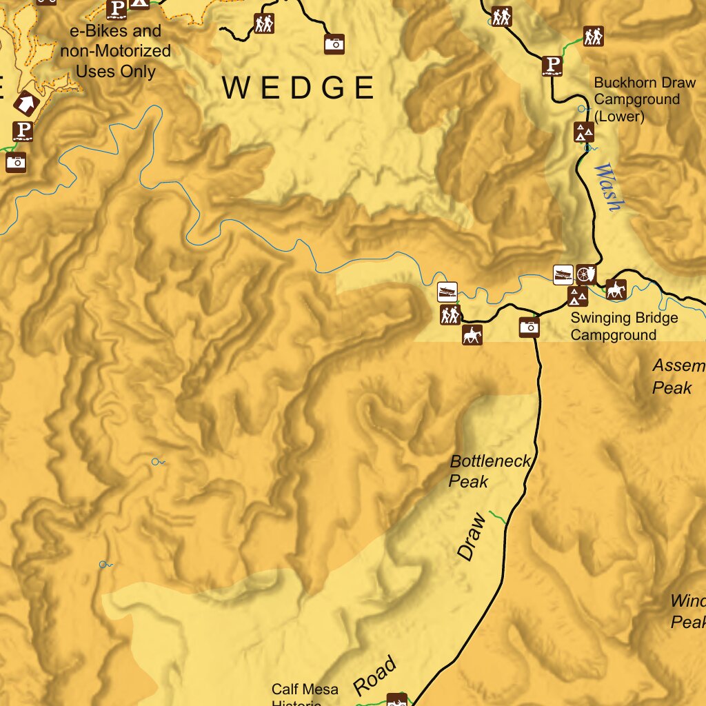 BLM Utah San Rafael Swell/Desert Motorized Routes Map by Bureau of Land ...