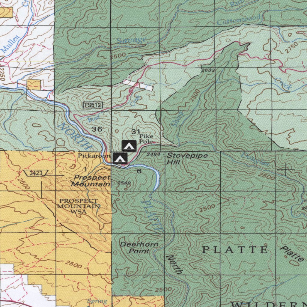 Saratoga 100K Map by Bureau of Land Management - Wyoming | Avenza Maps