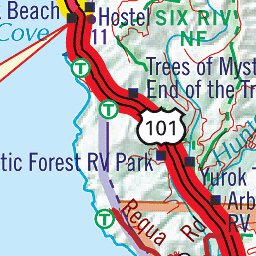 Highway 101 'Redwood Highway', Drury Parkway, South Fork Road Preview 2