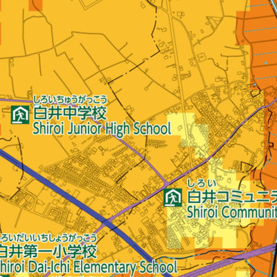 Buyodo corp. 白井市地震ハザードマップ digital map