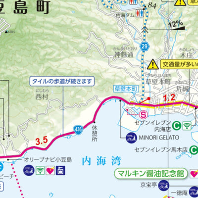 Buyodo corp. 小豆島一周サイクリングマップ digital map