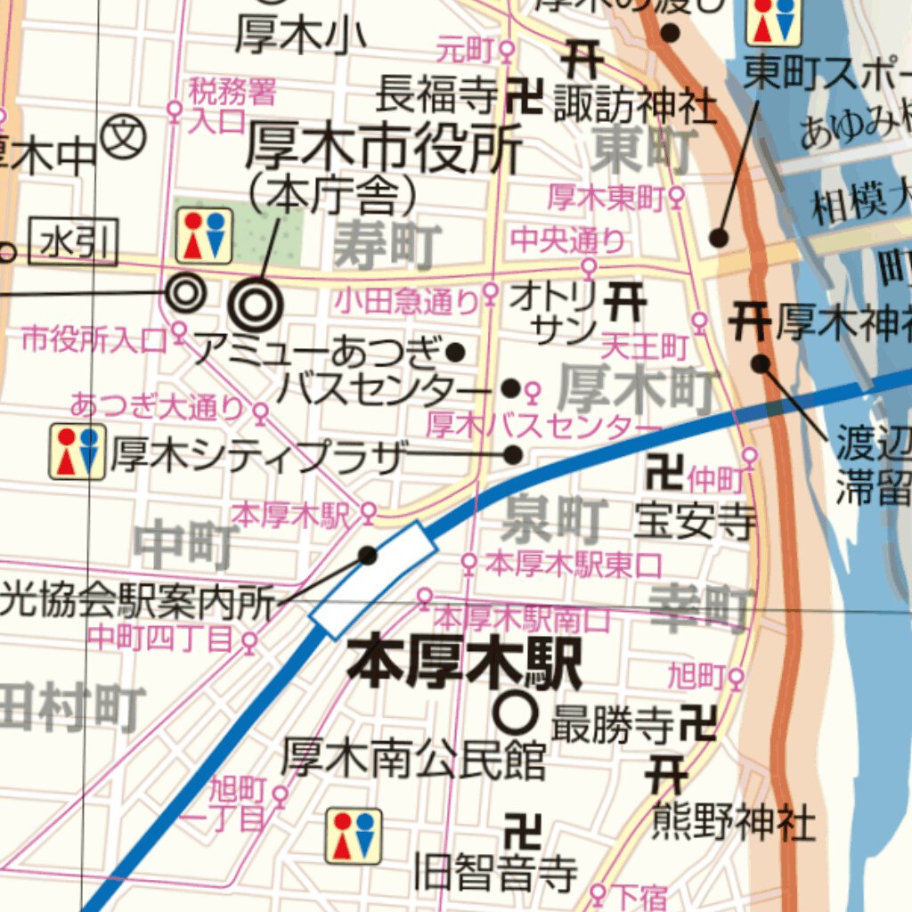 厚木市 健康・交流のみち Map by Buyodo corp. | Avenza Maps