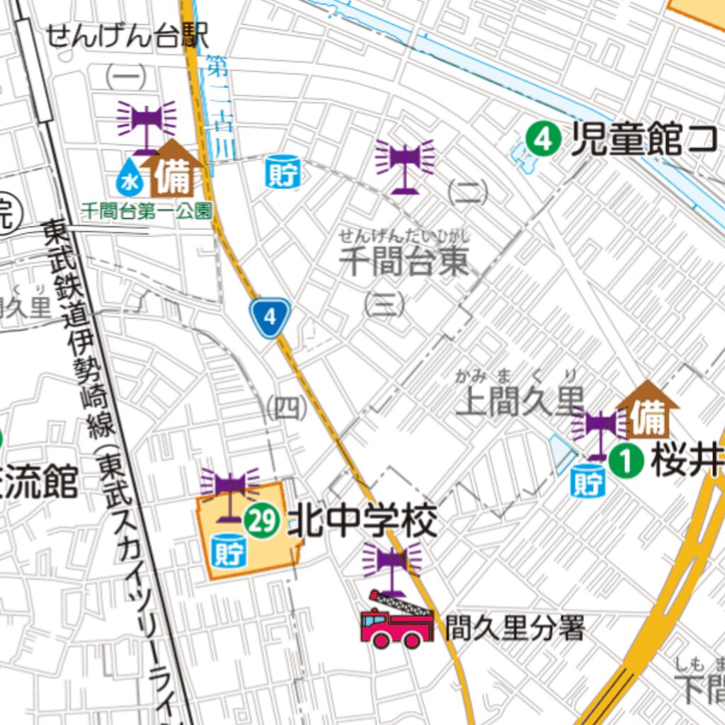越谷市避難場所・避難所マップ Map by Buyodo corp. | Avenza Maps