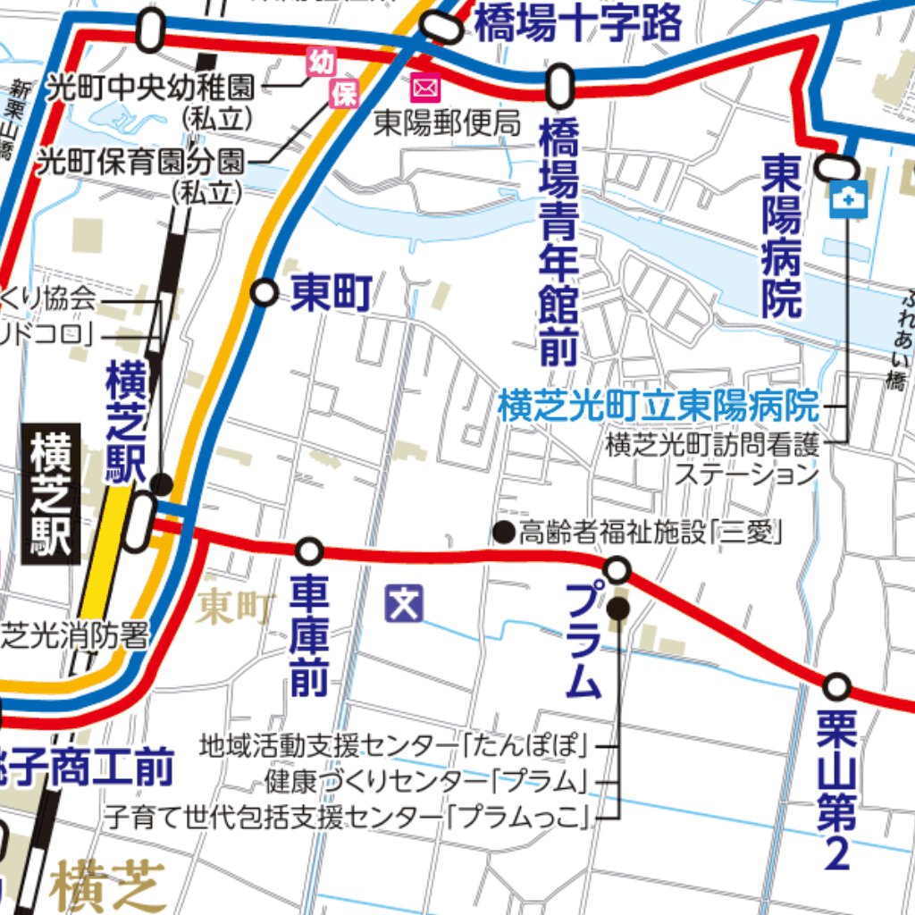 横芝光町公共交通マップ Map by Buyodo corp. | Avenza Maps