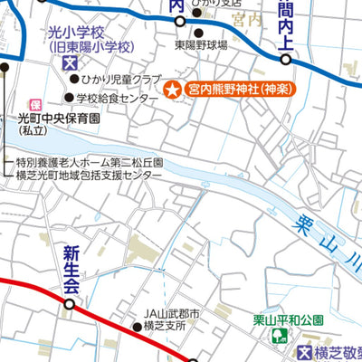 Buyodo corp. 横芝光町公共交通マップ digital map