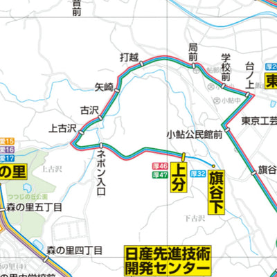 Buyodo corp. 厚木市の公共交通マップ digital map