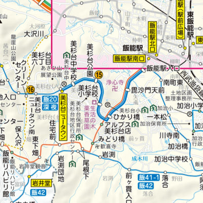 Buyodo corp. 飯能市公共交通マップ digital map