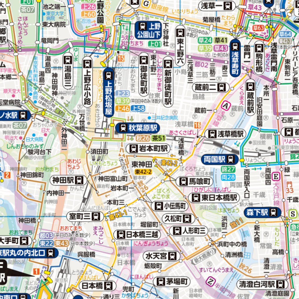 都バス路線図「みんくるガイド」 Map by Buyodo corp. | Avenza Maps