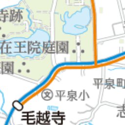 Buyodo corp. 岩手県バス路線図「平泉」 digital map