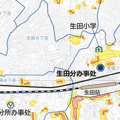 川崎市山体滑坡灾害地图 多摩区 Preview 3