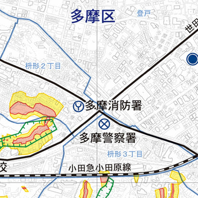 川崎市土砂災害ハザードマップ 多摩区 Preview 2