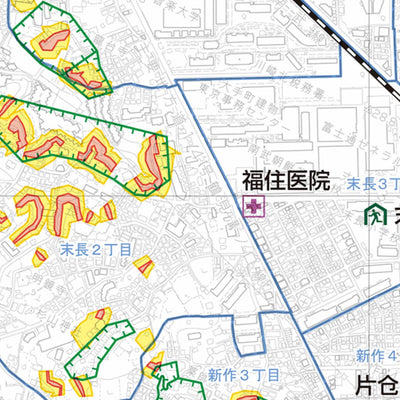 川崎市山体滑坡灾害地图 高津区 Preview 2