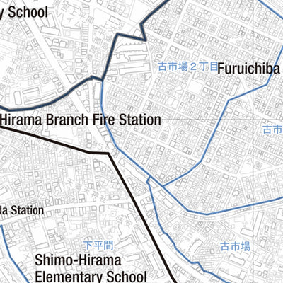 Kawasaki City landslide hazard map for Saiwai and Nakahara wards Preview 3
