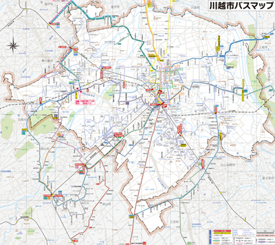 川越市バスマップ Preview 1