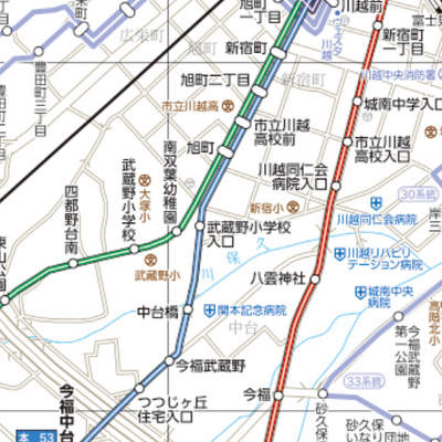 川越市バスマップ Preview 2