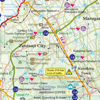 Buyodo corp. Cycling MAP Around Kagawa Prefecture digital map