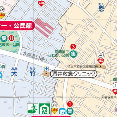 大袋地区防災マップ Preview 2