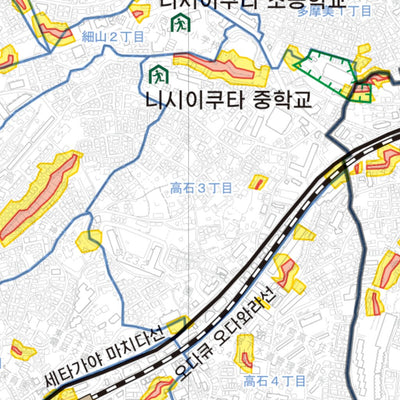 가와사키시 토사 재해 위험지도 아소 구 Preview 3