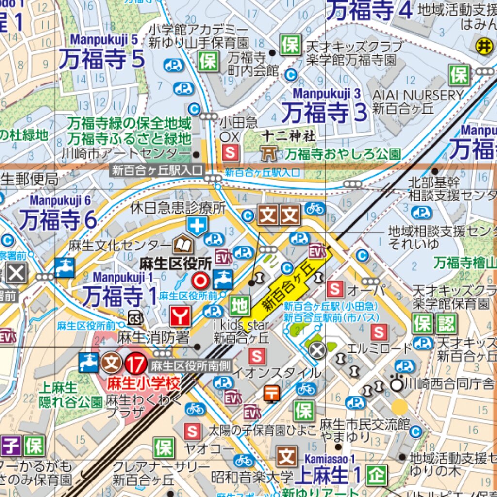 麻生区ガイドマップ Map by Buyodo corp. | Avenza Maps