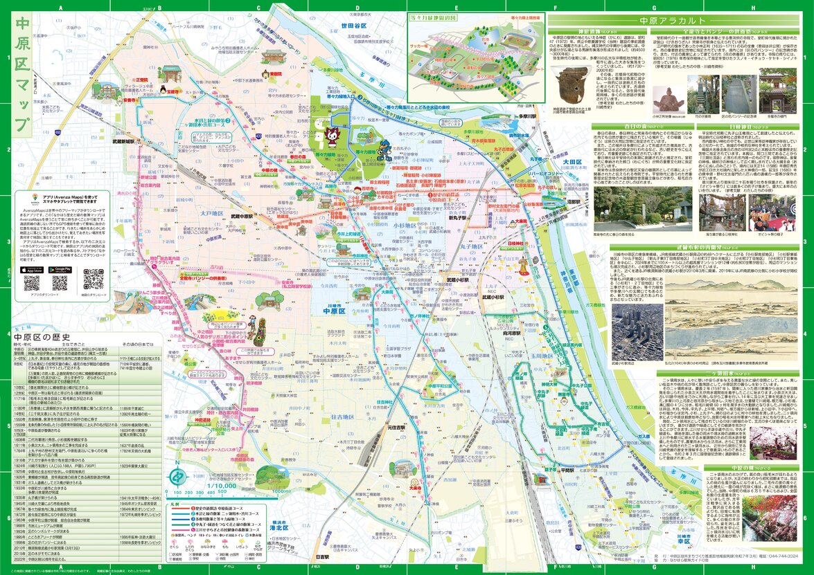 なかはら歴史と緑の散策マップ Map by Buyodo corp. | Avenza Maps