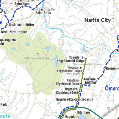 Narita City Public Transport Map Preview 2