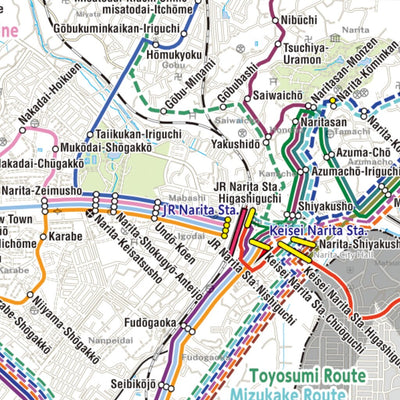 Narita City Public Transport Map Preview 3