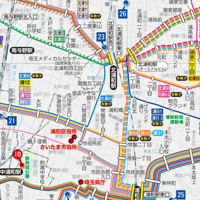 さいたま市バス路線マップ Preview 3