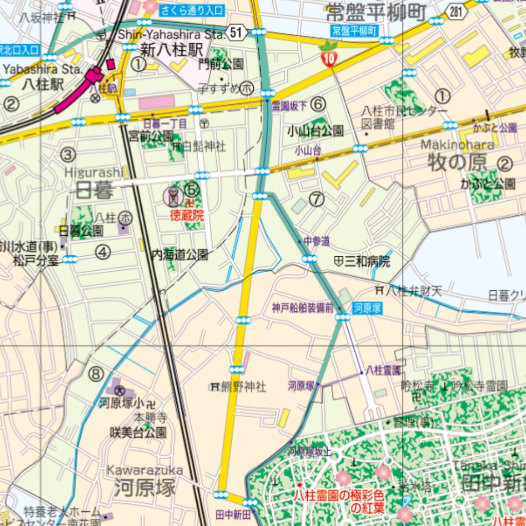 松戸市ガイドマップ Matsudo city guide Map by Buyodo corp