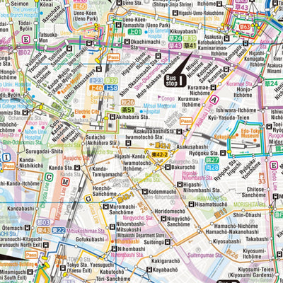 Buyodo corp. Toei Bus Route Map digital map