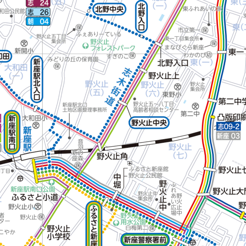 新座市公共交通マップ Map by Buyodo corp. | Avenza Maps