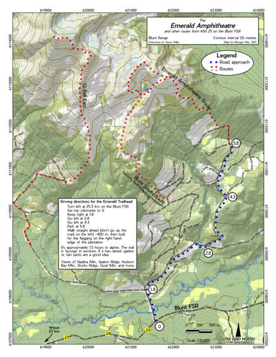 BV Backpackers Blunt Ridge Trails digital map