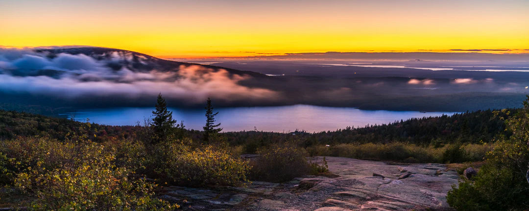  Sunset on Cadillac Mountain, Acadia National Park