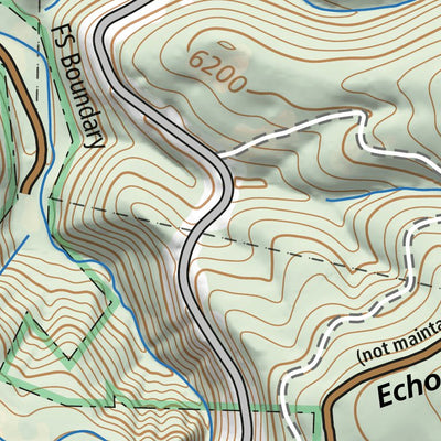 Cairn Cartographics Echo Lake XC Ski Trails digital map